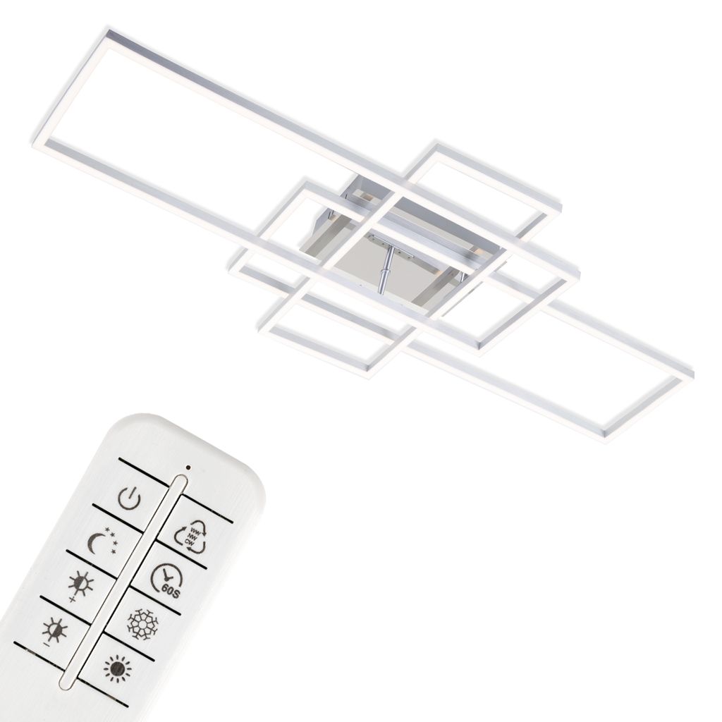 LED CCT Frame 104 cm 2x 19W 2500lm chroom